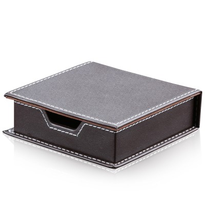 Custom Business Leather Memo Box Pad Card Note Holder