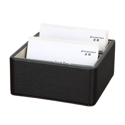 Office Table Leather Visiting Business Card Holder Case